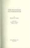 Richard H. Popkin - The High Road to Pyrrhonism [antikvár]