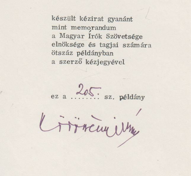 Körössényi János - Az önvédelemről (aláírt) [antikvár]