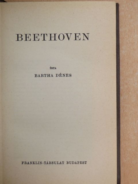 Bartha Dénes - Beethoven [antikvár]