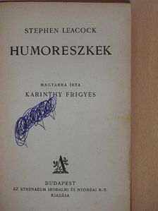 Stephen Leacock - Humoreszkek [antikvár]