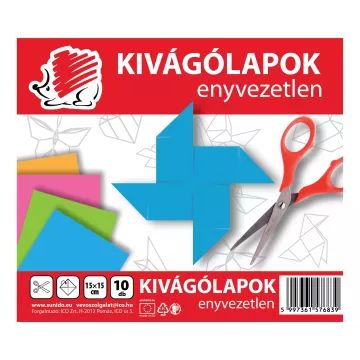 ICO Süni: Kivágólap - enyvezetlen, 15 x 15 cm, 10 lapos