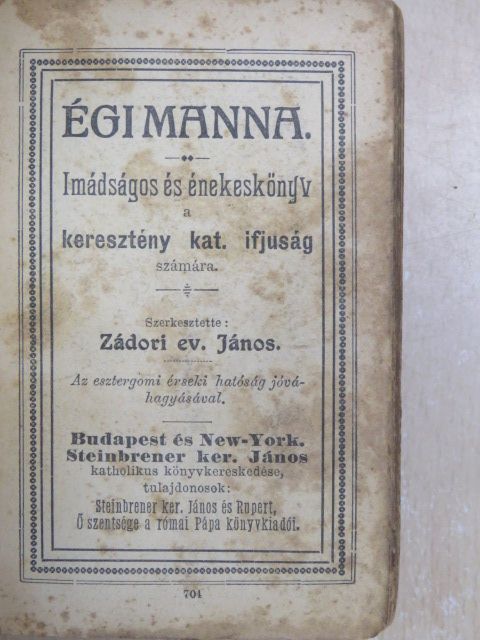 Égi manna (rossz állapotú) [antikvár]