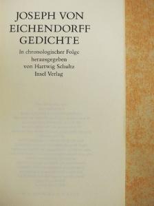 Joseph von Eichendorff - Joseph von Eichendorff Gedichte [antikvár]