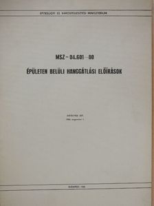 Épületen belüli hanggátlási előírások [antikvár]