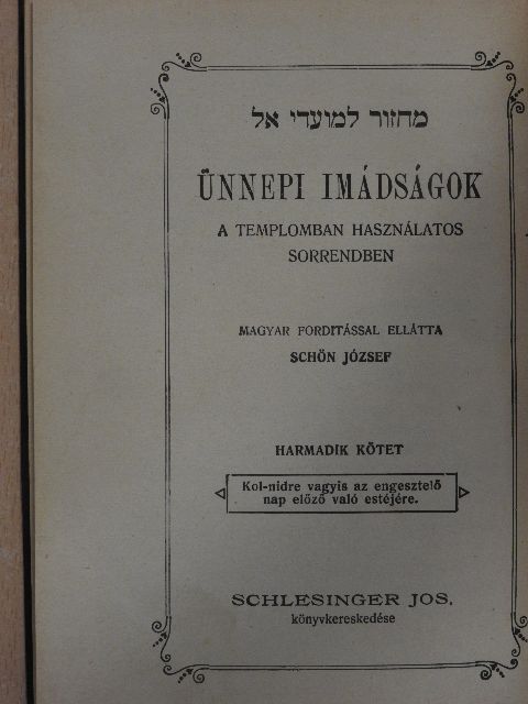 Ünnepi imádságok III. [antikvár]