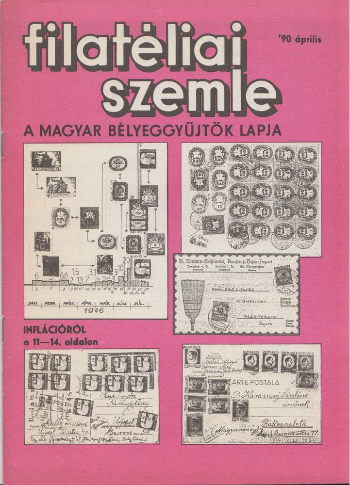 SIMON GY. FERENC - Filatéliai szemle 1990. április [antikvár]