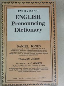 Daniel Jones - Everyman's English Pronouncing Dictionary [antikvár]