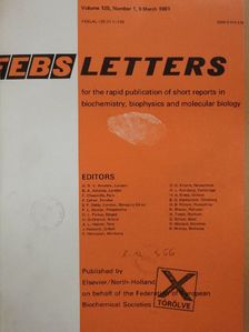A. J. Waring - Febs Letters Volume 125, Number 1-2./Volume 126, Number 1-2. [antikvár]
