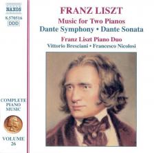 LISZT - MUSIC FOR TWO PIANO - DANTE SYMPHONY - DANTA SONATA CD