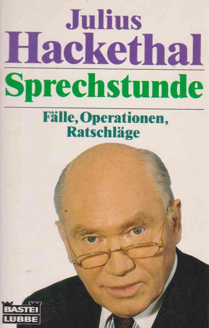 Julius Hackethal - Sprechstunde [antikvár]