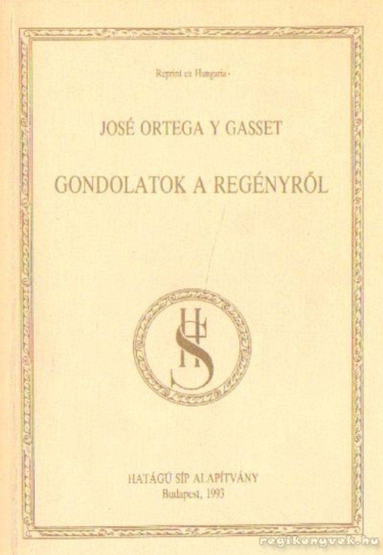 Gondolatok a regényről [antikvár]