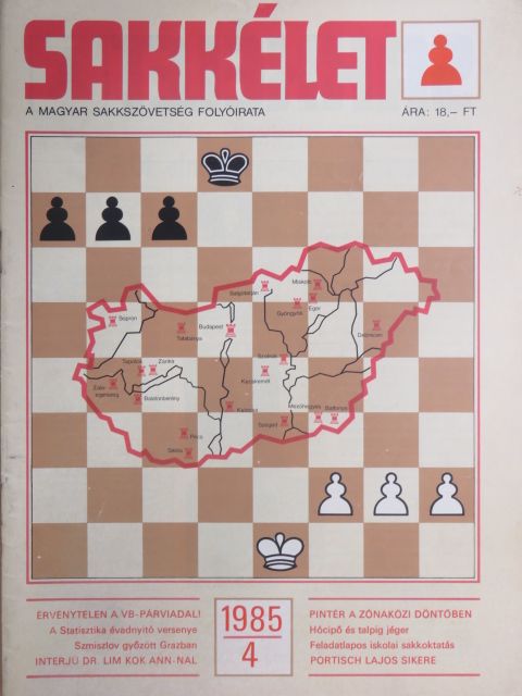 Bilek István - Sakkélet 1985. április 20. [antikvár]
