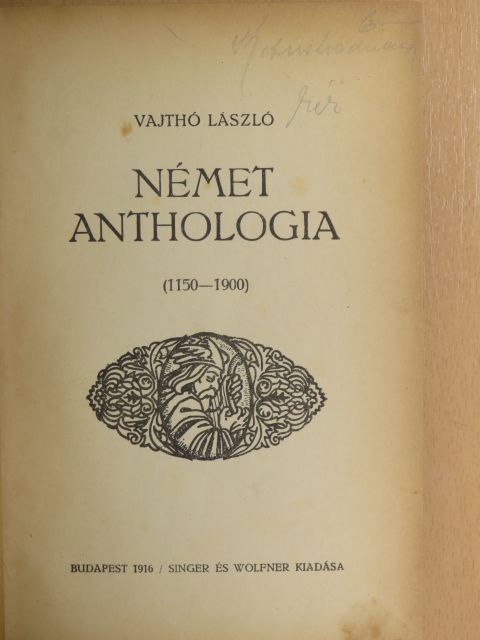 Ada Christen - Német anthologia [antikvár]