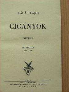Kádár Lajos - Cigányok [antikvár]