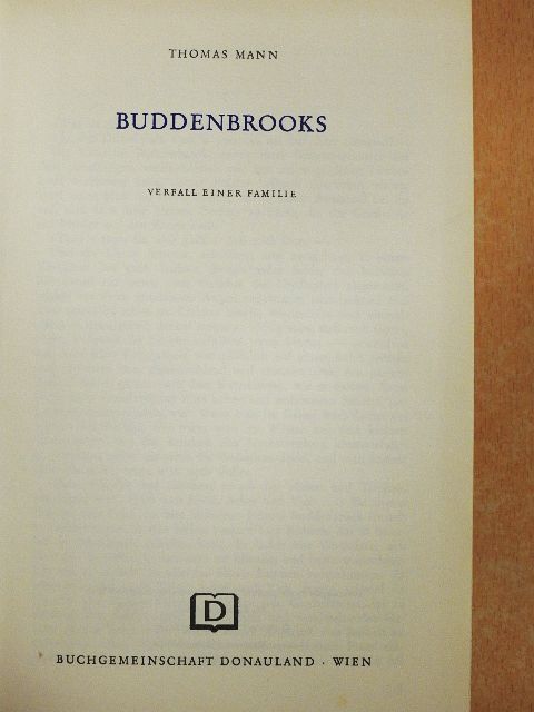 Thomas Mann - Buddenbrooks [antikvár]
