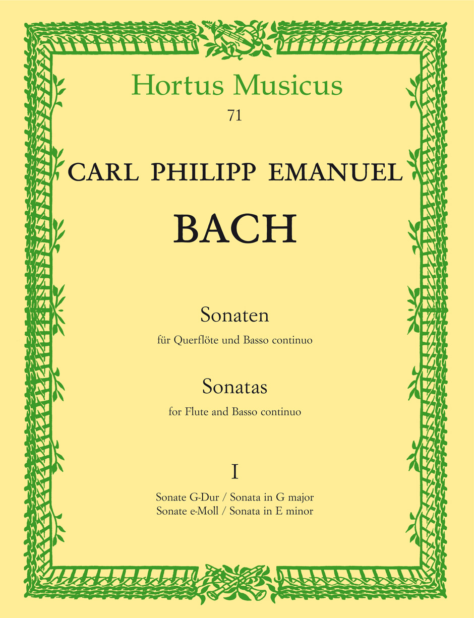 BACH, C.PH.E. - SONATEN FÜR QUERFLÖTE UND BASSO CONTINUO I: SONATEN G-DUR UND e-MOLL