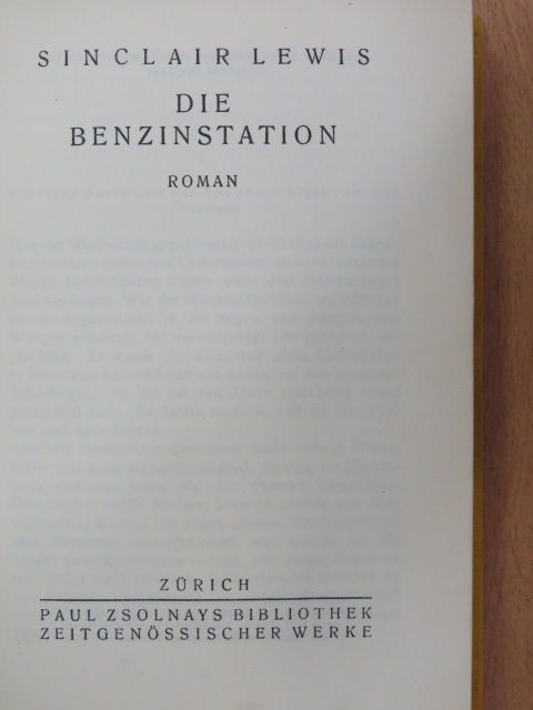 Sinclair Lewis - Die Benzinstation [antikvár]