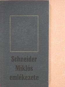 Borsa Iván - Schneider Miklós emlékezete [antikvár]