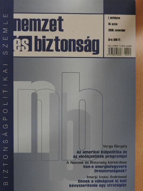 Csikány Tamás - Nemzet és biztonság 2008. november [antikvár]