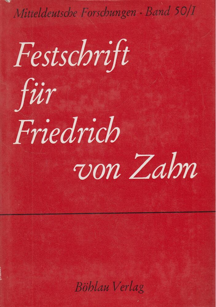 Walter Schleisinger - Festschrift für Friedrich von Zahn Band I [antikvár]