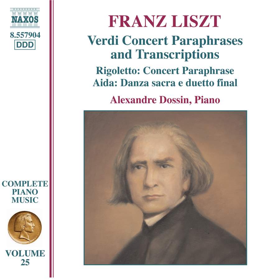 LISZT - VERDI CONCERT PARAPHRASES AND TRANSCRIPTIONS CD