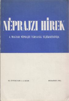Gráfik Imre, Selmeczi Kovács Attila - Néprajzi hírek 1982 / 1-2. [antikvár]