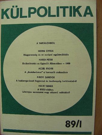 Aczél Endre - Külpolitika 1989/1. [antikvár]