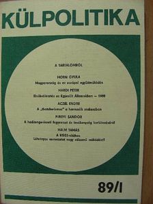 Aczél Endre - Külpolitika 1989/1. [antikvár]