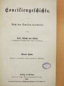 Carl Joseph von Hefele - Conciliengeschichte IV. (gótbetűs) [antikvár]