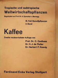 Dr. H. J. de Fluiter - Kaffee [antikvár]