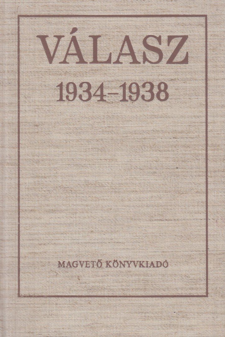 Széchenyi Ágnes - Válasz 1934-1938 [antikvár]