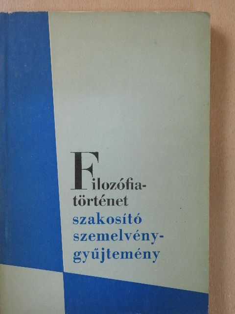Aquinói Tamás - Filozófiatörténet szakosító szemelvénygyűjtemény [antikvár]