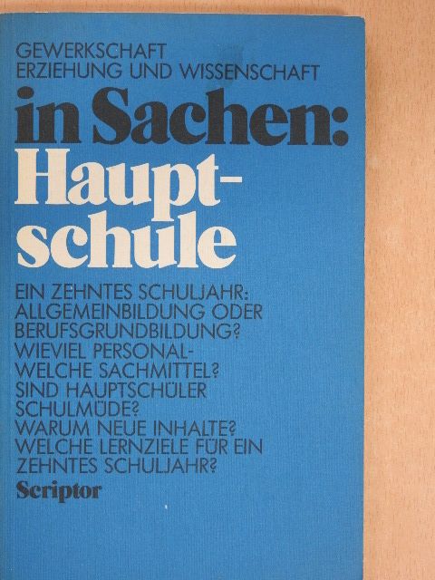 In Sachen Hauptschule [antikvár]
