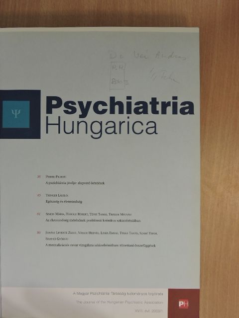 Herold Róbert - Psychiatria Hungarica 2003/1-6. [antikvár]