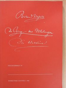 Gilbert Durand - Bayreuther Festspiele 1988 Programmheft III [antikvár]
