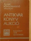 Antikvár könyv aukció - Budapest, 1978. november [antikvár]