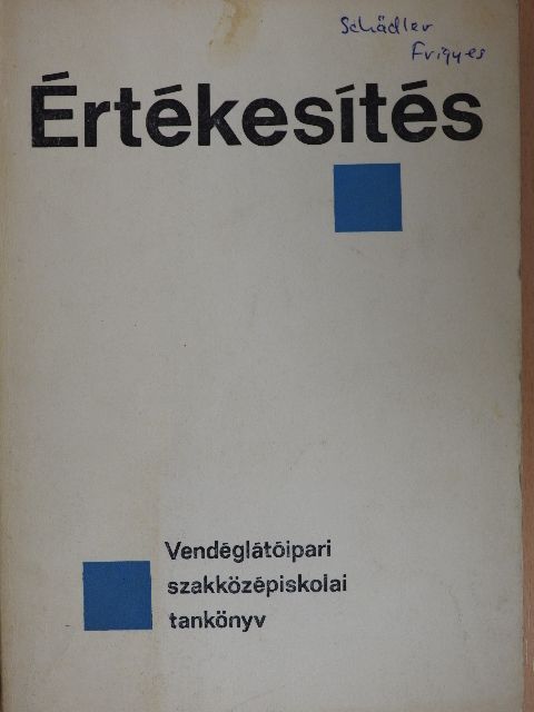 Dr. Sándor László - Értékesítés [antikvár]