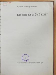 Rudolf Broby-Johansen - Ember és művészet [antikvár]