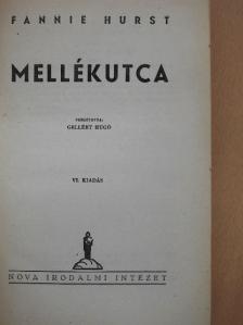 Fannie Hurst - Mellékutca [antikvár]