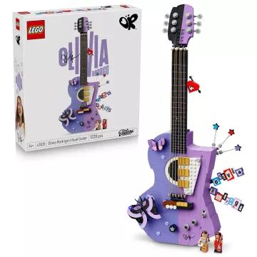 LEGO Editions Music Olivia Rodrigo kettős stílusú gitárja 43031
