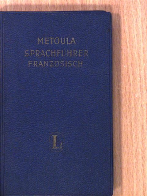 Prof. Dr. Otto Riese - Metoula Sprachführer - Französisch [antikvár]