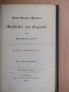 Thomas Babington Macaulay - Geschichte von England VII. (gótbetűs) [antikvár]