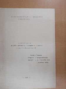 Dr. Vinczeffy Imre - Beszámoló az 1973. október 8. - november 2. - közötti tanulmányutról [antikvár]