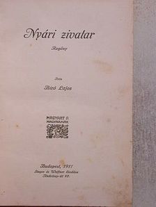 Biró Lajos - Nyári zivatar [antikvár]