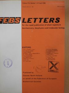 D. C. Stickel - Febs Letters Volume 113, Number 1-2./Volume 114, Number 1-2. [antikvár]