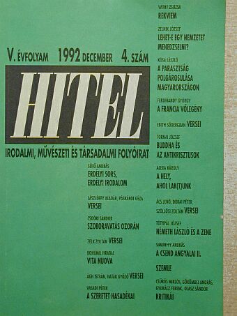 Ács Jenő - Hitel 1992. december [antikvár]