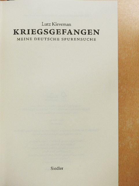 Lutz Kleveman - Kriegsgefangen [antikvár]