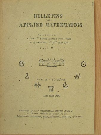 Dr. B. D. Jovanovic - Bulletins for Applied Mathematics 66-75/80 (XVII) [antikvár]