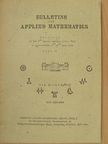 Dr. B. D. Jovanovic - Bulletins for Applied Mathematics 66-75/80 (XVII) [antikvár]