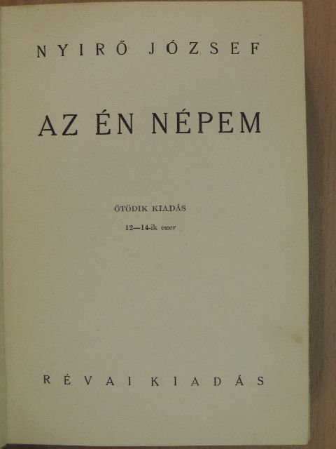 Nyirő József - Az én népem [antikvár]